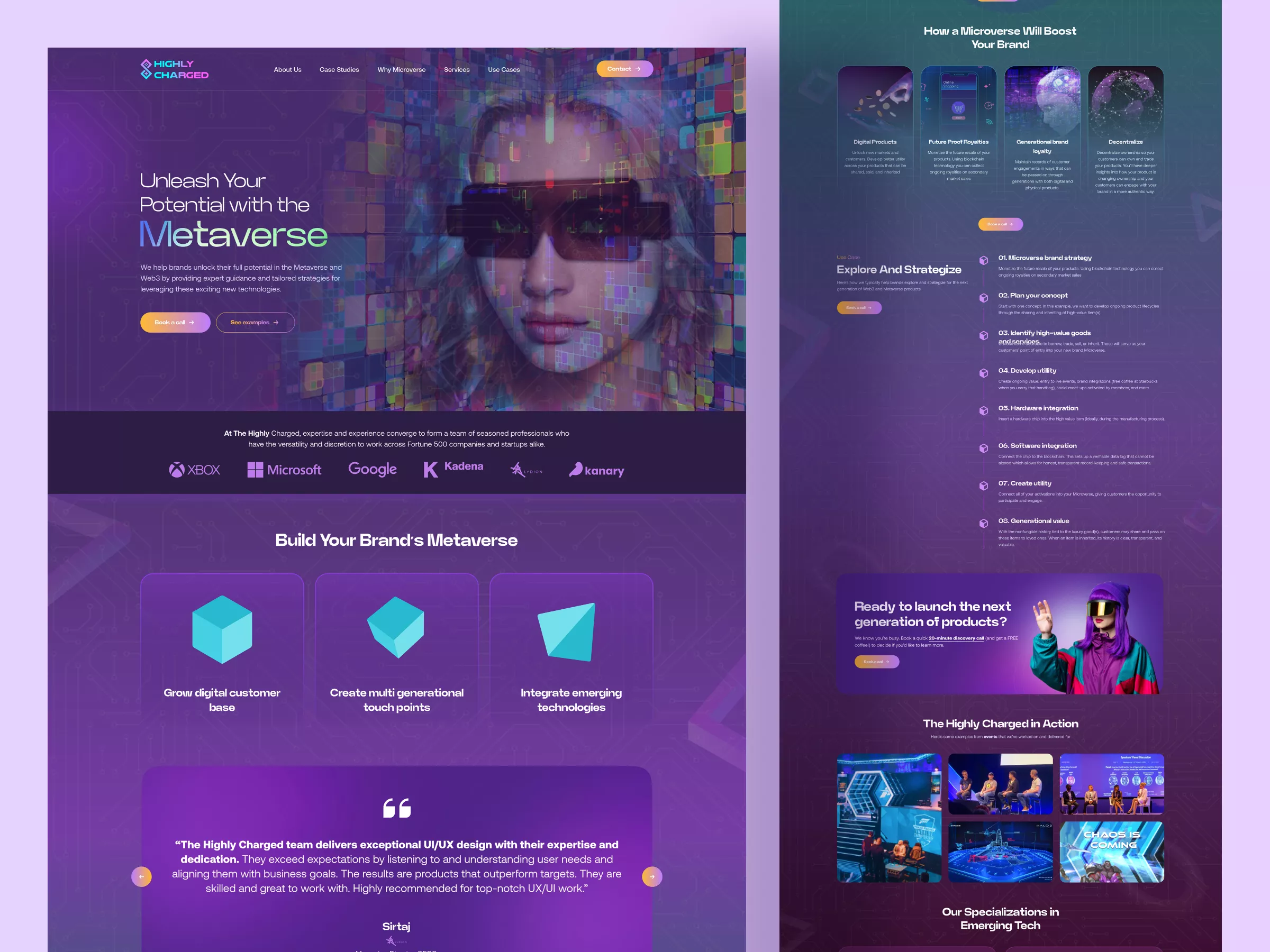Digital Agency Landing Page UI UX Design