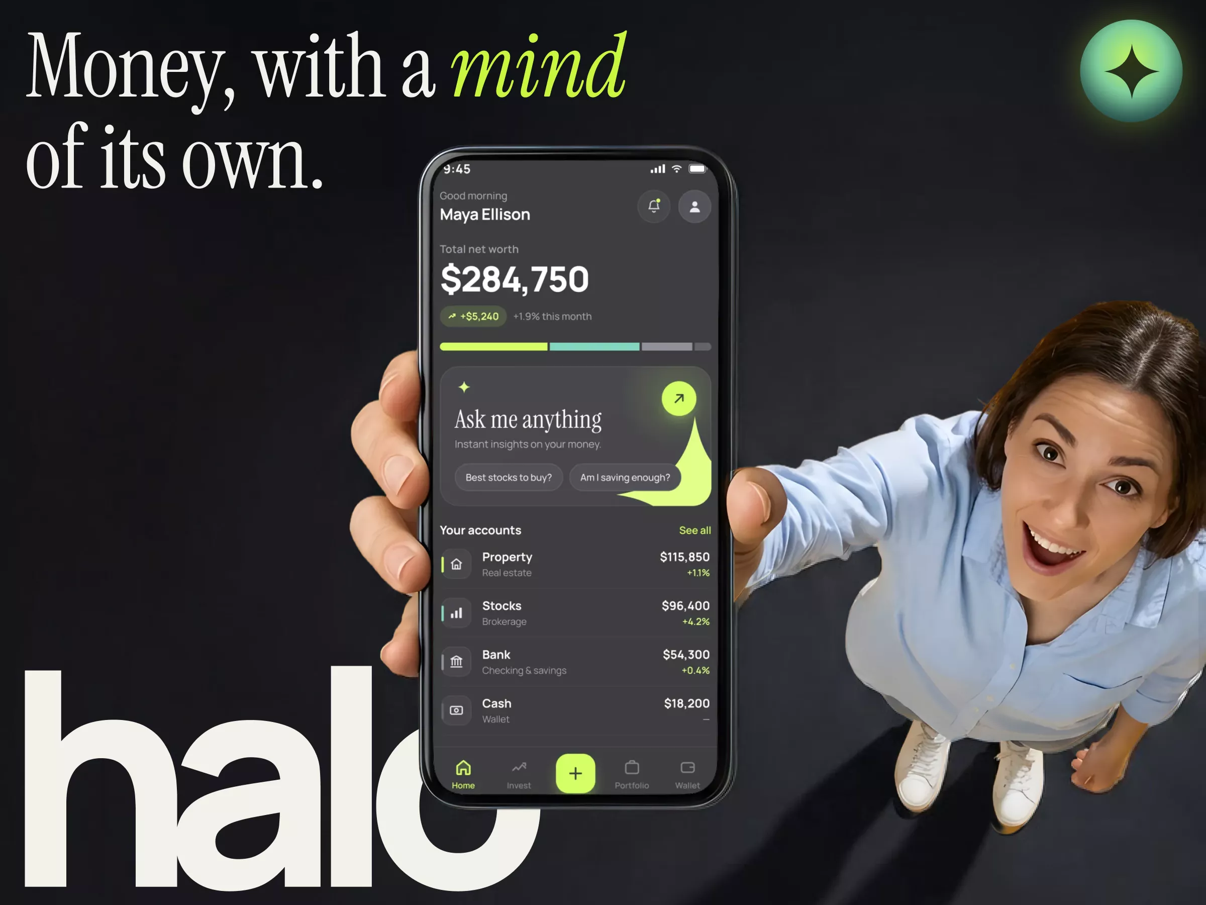 Halo | AI-Powered Personal Finance & Investment Mobile App