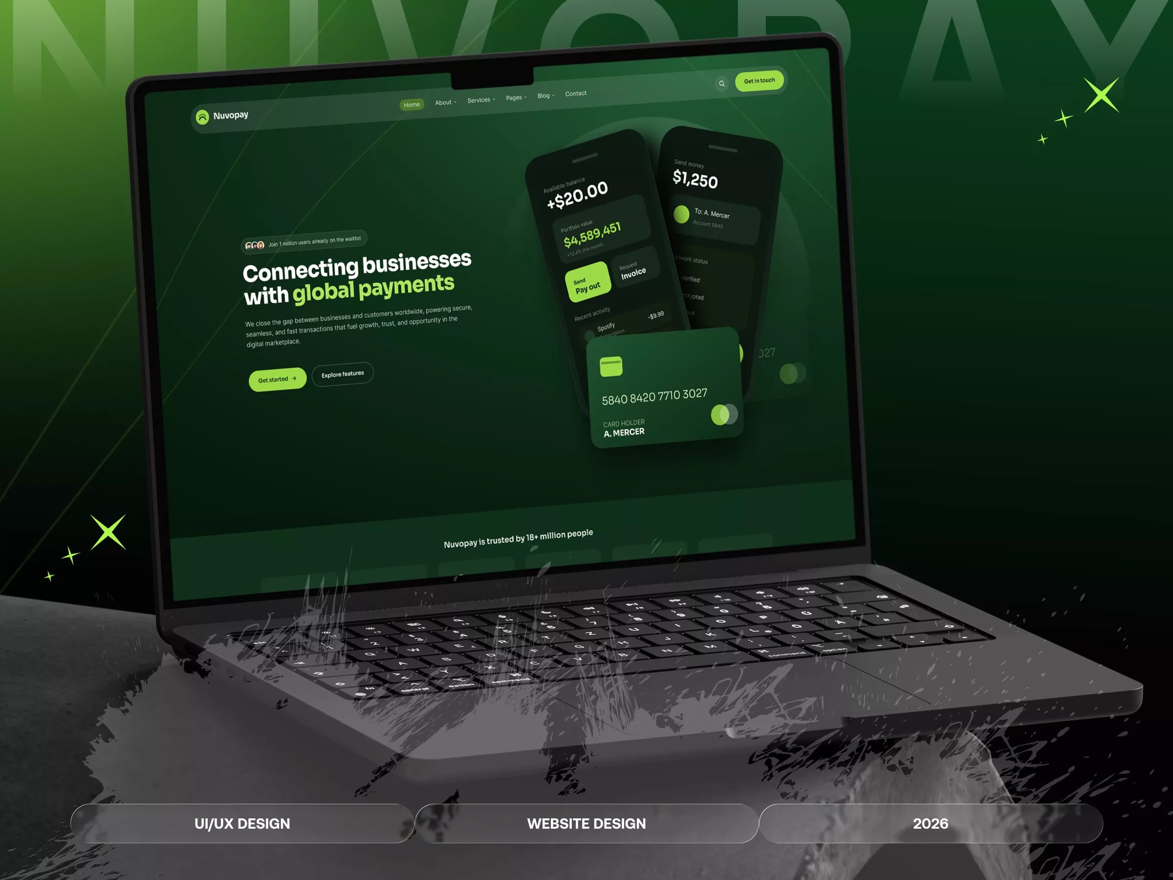 Nuvopay Fintech Website Design for Global Payment Services