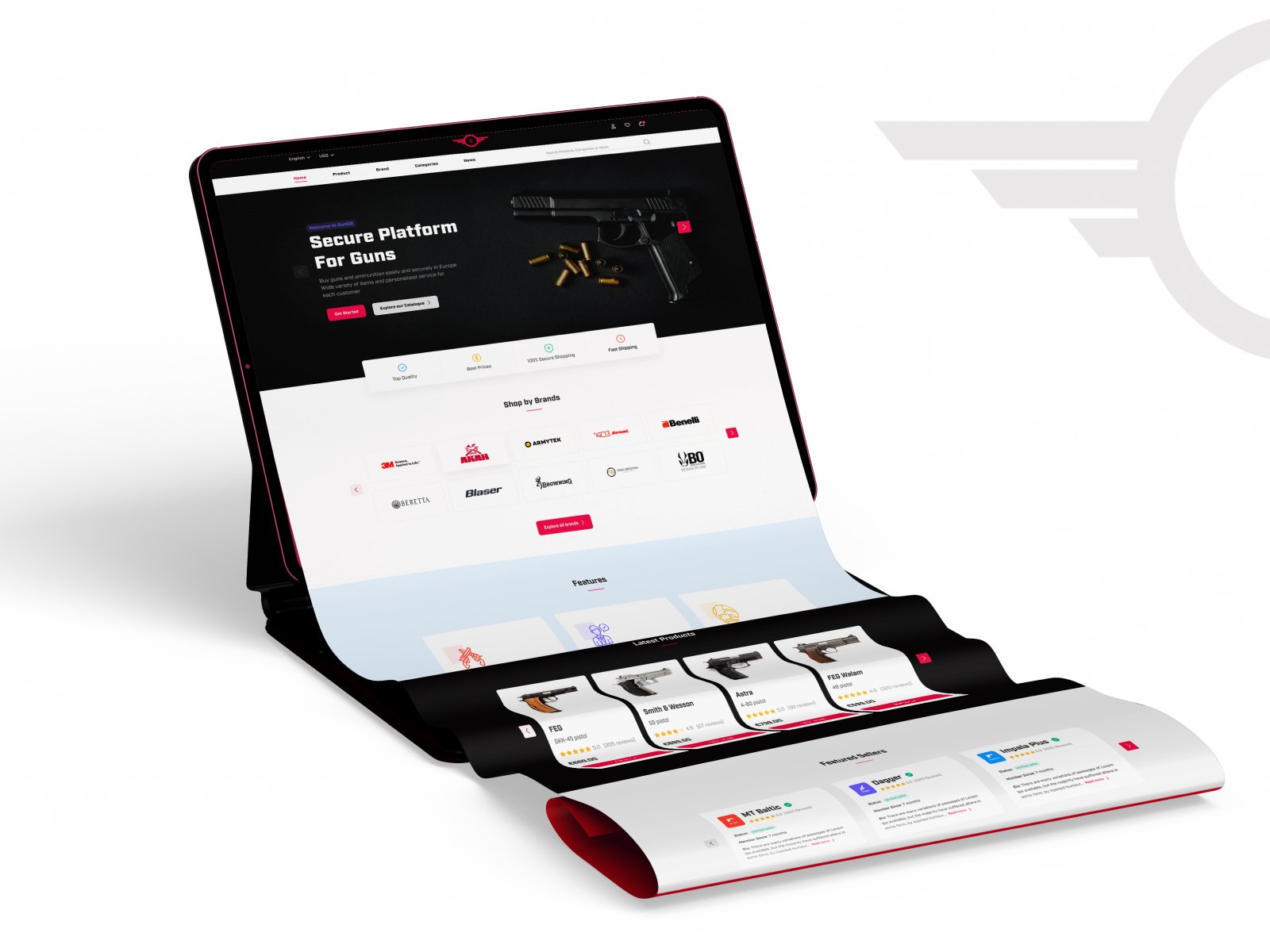 GunOB – Multi-Vendor Gun & Airsoft Marketplace E-Commerce Website